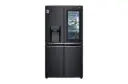 638L InstaView™ American Style Fridge Freezer Matte Black Total No Frost