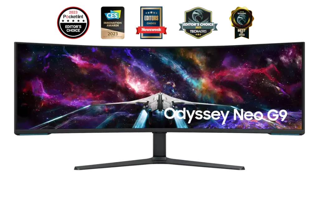 57" MINI LED 4K SMART CURVED MONITOR