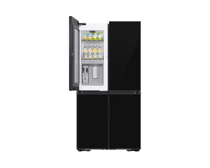 Samsung Bespoke RF65DB970E22EU French Style Fridge Freezer with See-thru Door & Beverage Center™ - Clean Black